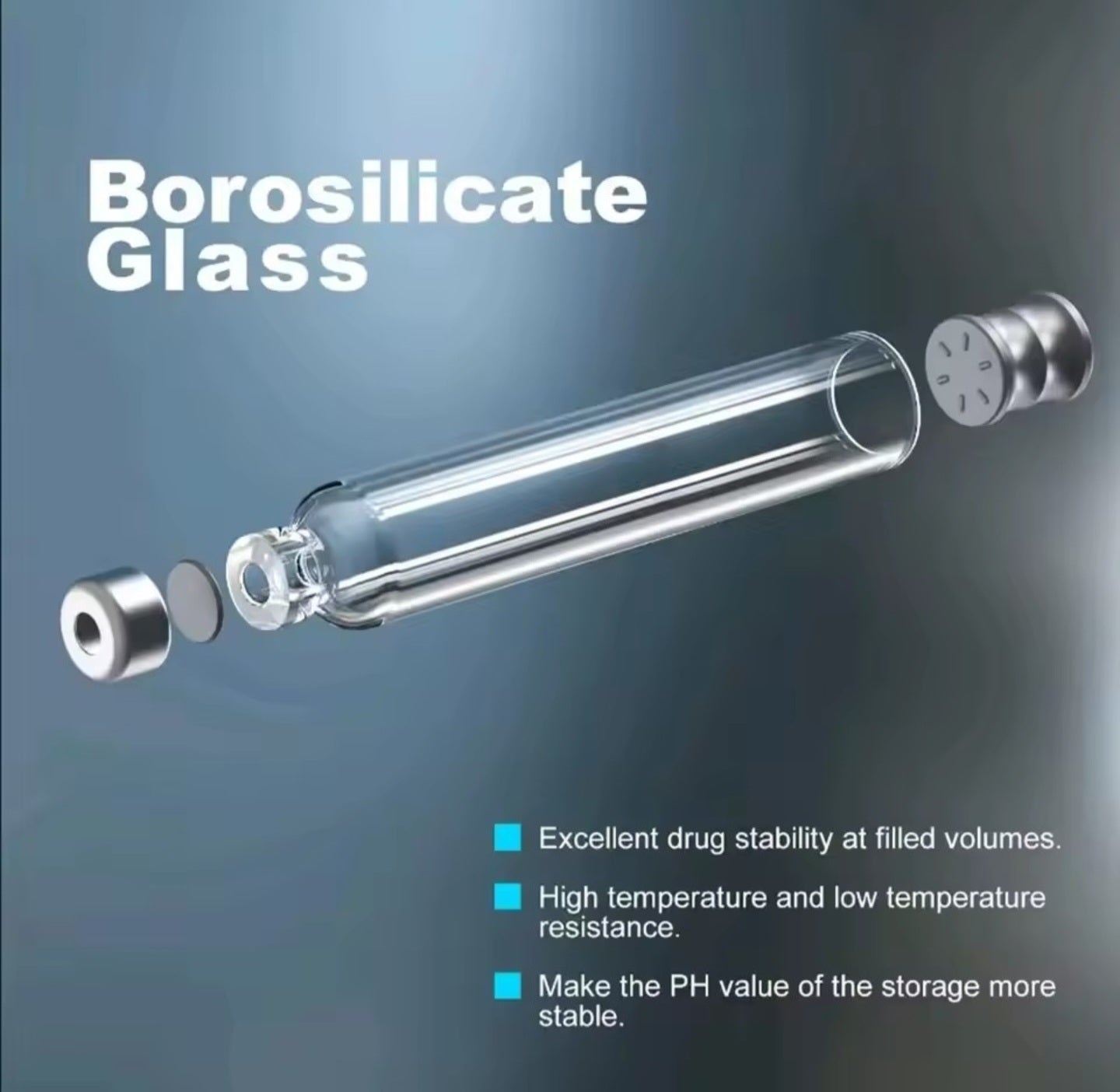 High-quality 3ml borosilicate glass vial designed for precision use with reusable peptide pen systems.
