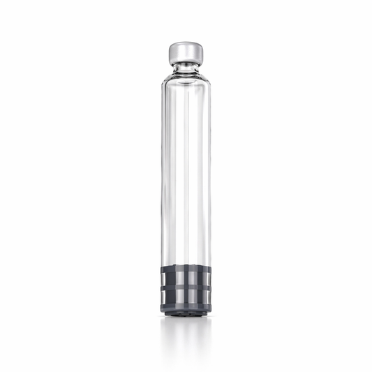 High-quality 3ml borosilicate glass vial designed for precision use with reusable peptide pen systems.